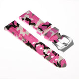 R.pn2.13 Silicone Rubber Camo Strap In Pink