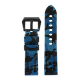 R.pn2.5.mb Silicone Rubber Camo Strap In Blue W Matte Black Buckle 2