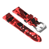 R.pn2.6a Silicone Rubber Camo Strap In Red