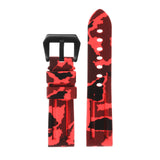 R.pn2.6a.mb Silicone Rubber Camo Strap In Light Red W Matte Black Buckle 2