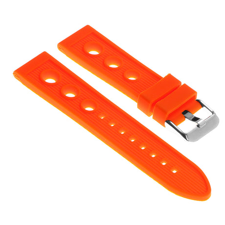 R.ra2.12 Silicone Rubber Rally Strap In Orange