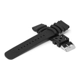 R.sk2.1 Cross Black StrapsCo Silicone Rubber Strap For Seiko DIver 20mm 22mm