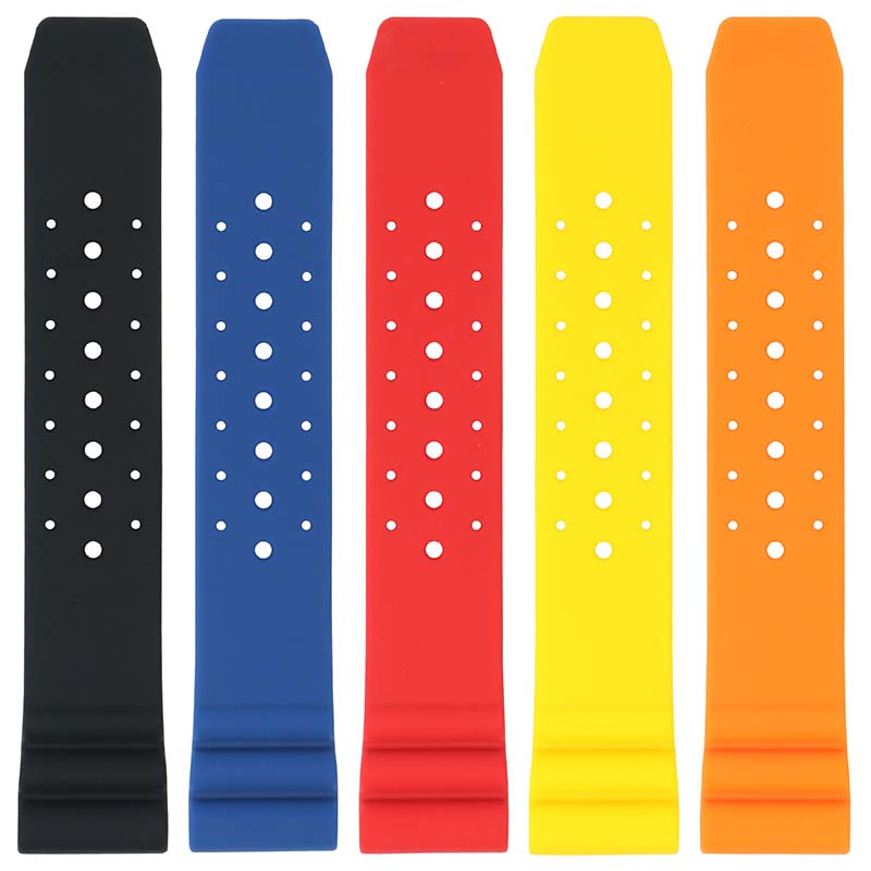 r.sk4 All Color StrapsCo Perforated Silicone Rubber Strap for Seiko Diver 20mm 22mm 24mm