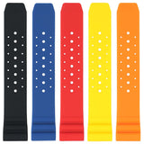 r.sk4 All Color StrapsCo Perforated Silicone Rubber Strap for Seiko Diver 20mm 22mm 24mm