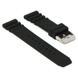 r.sk4 .1 Angle Black StrapsCo Perforated Silicone Rubber Strap for Seiko Diver 20mm 22mm 24mm