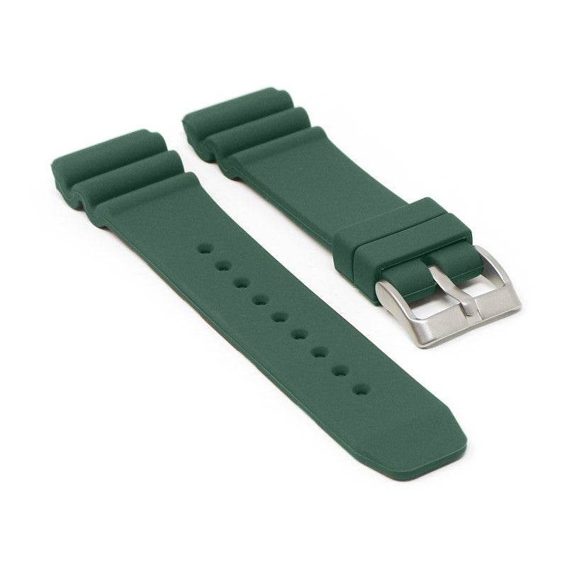 r.sk6.11 Angle Green StrapsCo Wave Rubber Watch Band Strap 22mm Seiko Diver