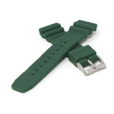 r.sk6.11 Cross Green StrapsCo Wave Rubber Watch Band Strap 22mm Seiko Diver