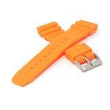 r.sk6.12 Cross Orange StrapsCo Wave Rubber Watch Band Strap 22mm Seiko Diver