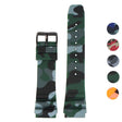 r.sk8.11 Gallery Green StrapsCo Wave Camo Rubber Watch Band Strap 22mm Seiko Diver