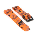 r.sk8.12 Angle Orange StrapsCo Wave Camo Rubber Watch Band Strap 22mm Seiko Diver