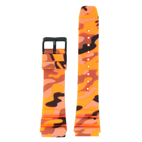 r.sk8.12 Up Orange StrapsCo Wave Camo Rubber Watch Band Strap 22mm Seiko Diver