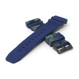 r.sk8.5 Cross Blue StrapsCo Wave Camo Rubber Watch Band Strap 22mm Seiko Diver