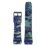 r.sk8.5 Up Blue StrapsCo Wave Camo Rubber Watch Band Strap 22mm Seiko Diver