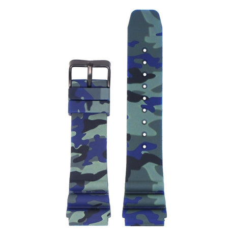 r.sk8.5 Up Blue StrapsCo Wave Camo Rubber Watch Band Strap 22mm Seiko Diver