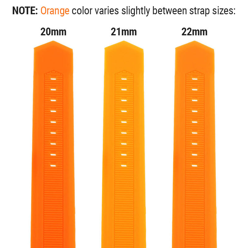 r.tag1 Orange Comparison Strapsco Silicone Rubber Watch Band for Tag Heuer Formula 1 Updated