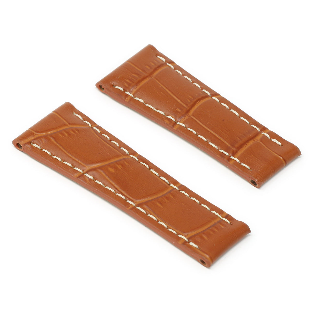 Rx.l1.9 Angle Tan StrapsCo Crocodile Embossed Leather Watch Band Strap Compatible With Daytona