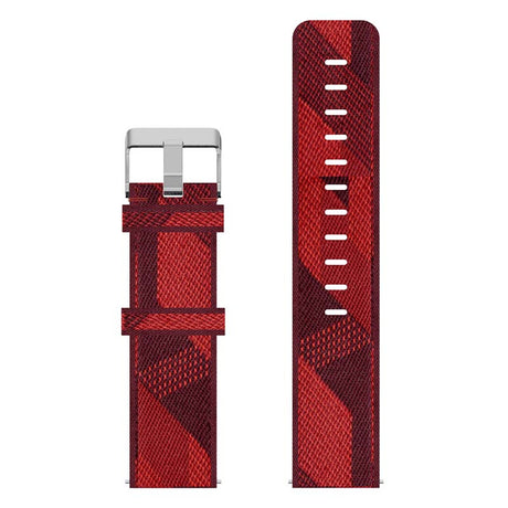 s.ny6 .6 Up Red Stripe StrapsCo Nylon Canvas Watch Band Strap