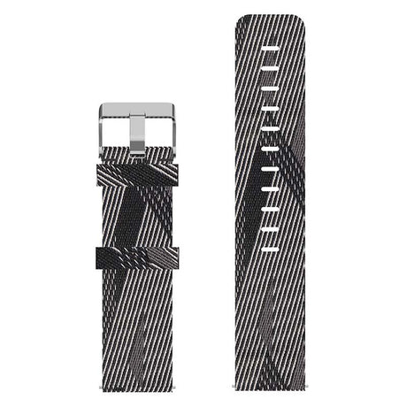 s.ny6 .7.22 Up Grey White StrapsCo Nylon Canvas Watch Band Strap