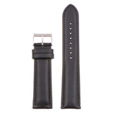 st18.1.1 Up Black Padded Smooth Leather Watch Band Strap