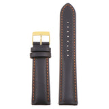 Classic Stitched Leather Strap For MoonSwatch