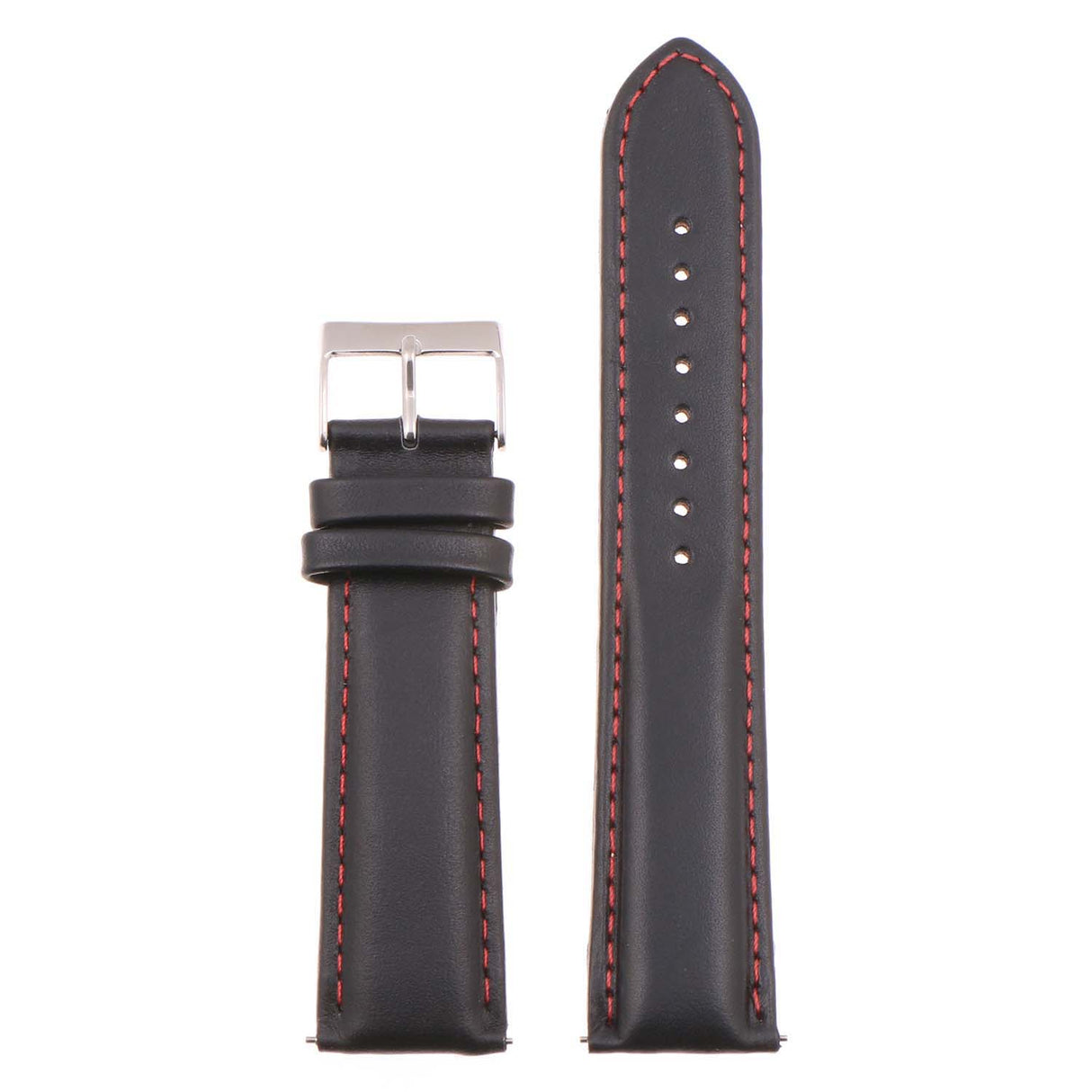 Classic Stitched Leather Strap - Extra Long For MoonSwatch