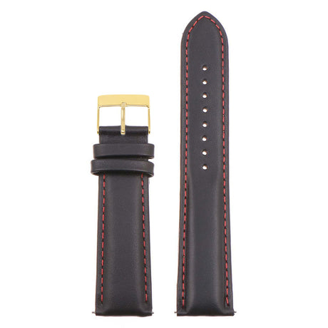 Classic Stitched Leather Strap - Extra Long For MoonSwatch