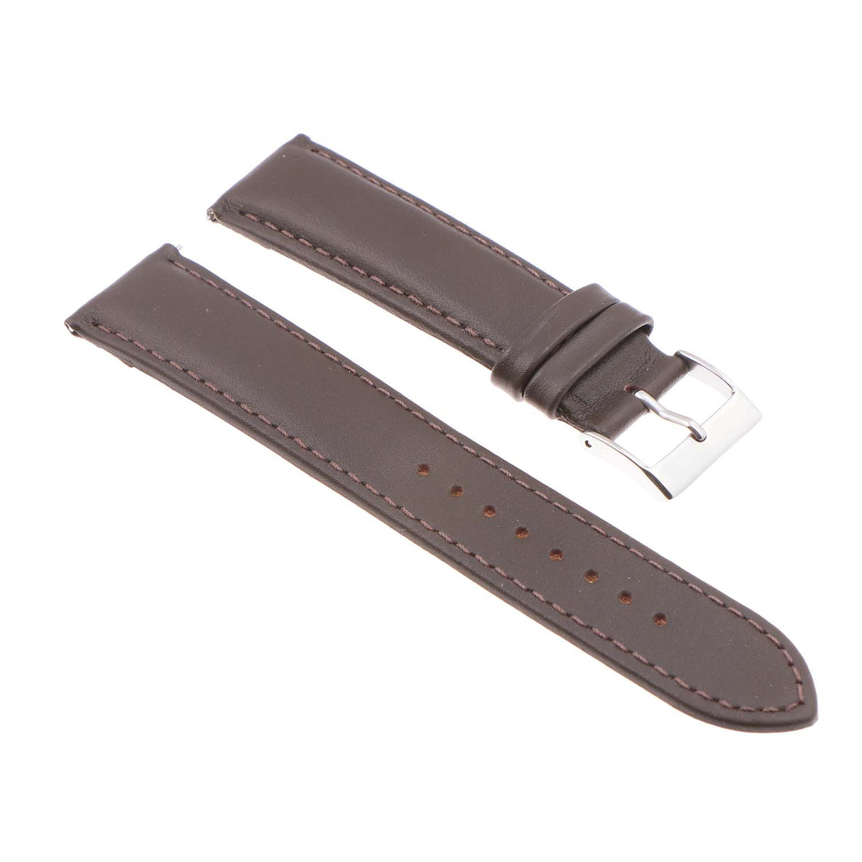 Classic Stitched Leather Strap For MoonSwatch