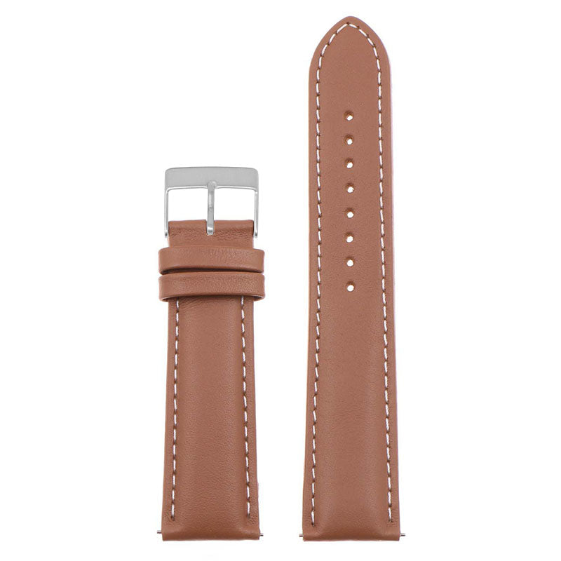 Classic Stitched Leather Strap For MoonSwatch