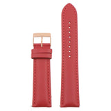 st18.6.6.rg Up Red Rose Gold Buckle Padded Smooth Leather Watch Band Strap