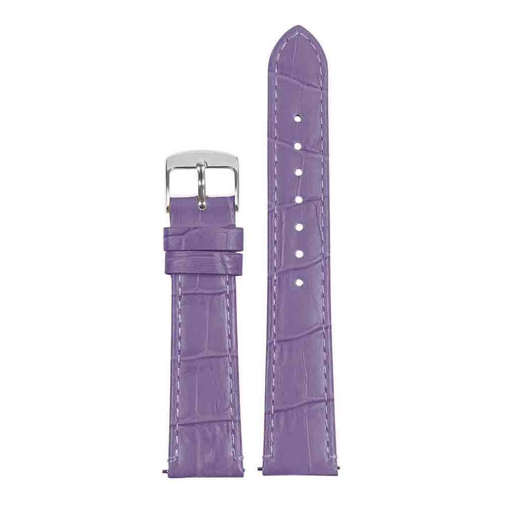 Women’s Crocodile Strap With Quick Release  - 20-24mm