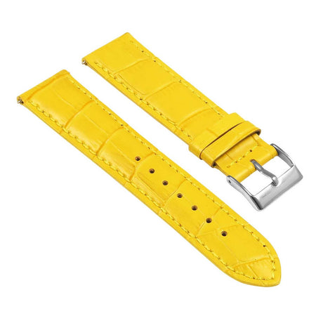 Men's Crocodile Embossed Strap - 16-19mm