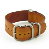 st712.3 Faded Vintage Leather NATO Strap in Tan