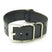 st793.1.pv Faded Vintage Leather NATO Strap w Pre V Buckle in black