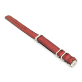 st793.6 Faded Vintage Leather NATO StrapFaded Vintage Leather NATO Strap in Red