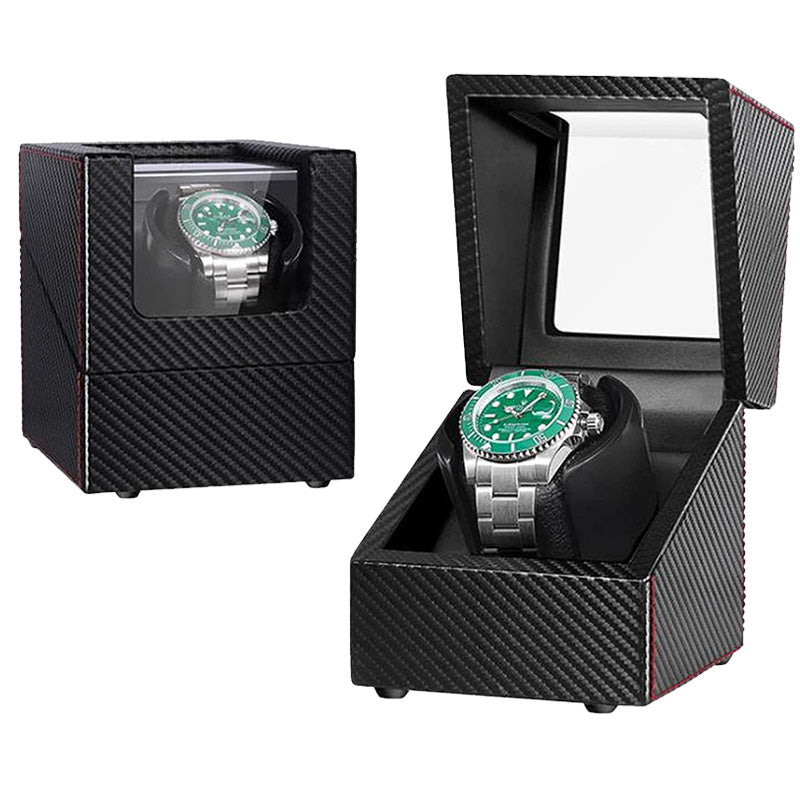 Black Carbon Fiber Single Watch Winder