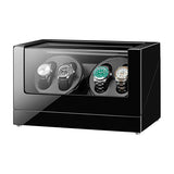 Piano Black Watch Winder for 4 Watches