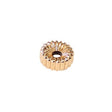 14kt Yellow Corrugated Rondel Beads (9634486991)