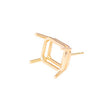 4 Prong Emerald Cut Friction Fit Post 14kt Yellow (10112185871)