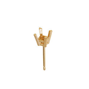 4 Prong Princess Basket with Friction Post 14kt Yellow (10077361871)