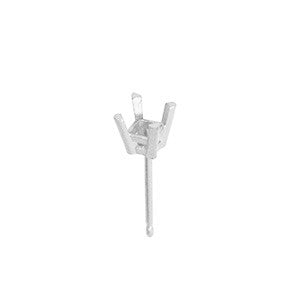 4 Prong Princess Basket with Friction Post 14kt White (10077363727)