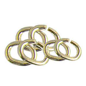 Yellow Gold Fill Oval Jump Rings - 5.20 x 4.60 x 1.00 mm (558771470370)