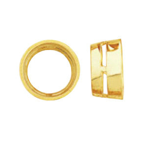 14kt Yellow Round Bezel Setting with Airline and Seat (9875885647)