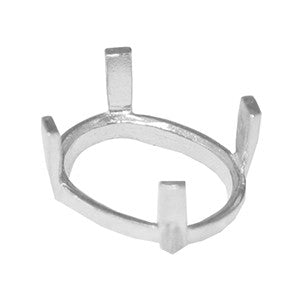 Single Gallery Oval Wire Setting with Flat Prongs (9634625423)
