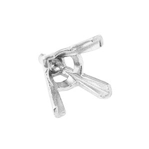 Square Center Head Setting with V Prong and Peg (9634622415)