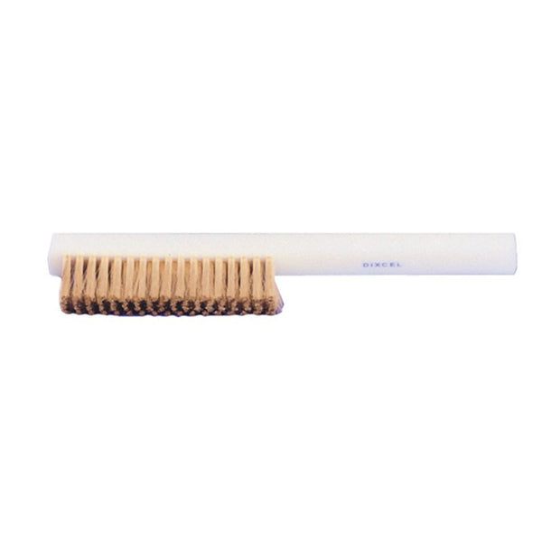 6 Inch Wood Handled Scratch Brush with Brass Bristles