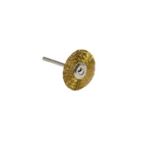 Single Section Type Brass Brushes on Mandrels - 1" Diameter (627306528802)