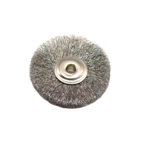 Unmounted 3/32" Arbor Hole Steel Wire Brushes - 1" Diameter (628129726498)