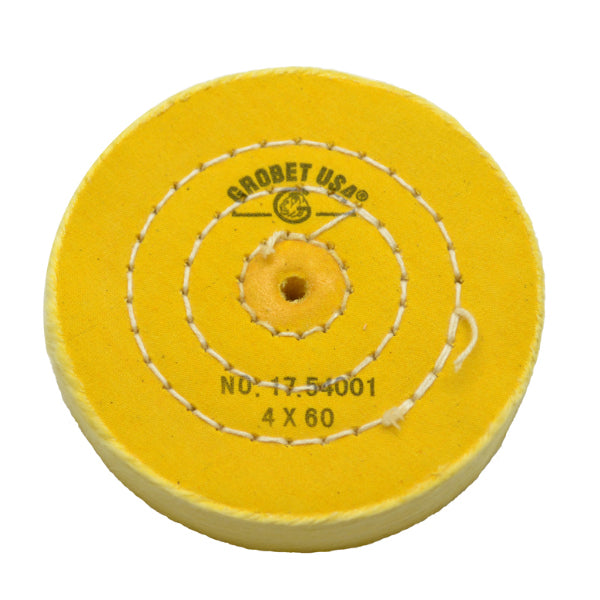 4" Diameter Chemkote Yellow Buffs with Shellac Center (632804114466)