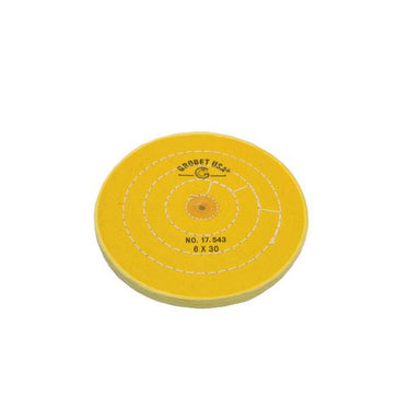 6" Diameter Chemkote Yellow Buffs with Shellac Center (632839110690)