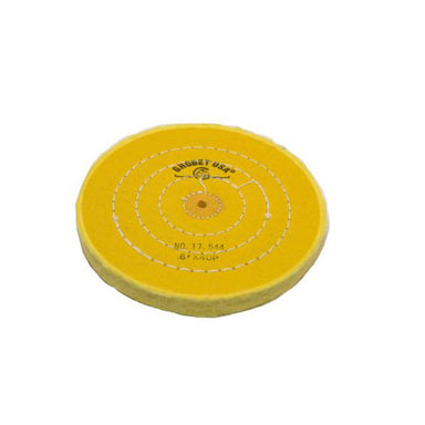 6" Diameter Chemkote Yellow Buffs with Shellac Center (632839110690)